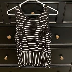 Stripes Peplum Tank Top